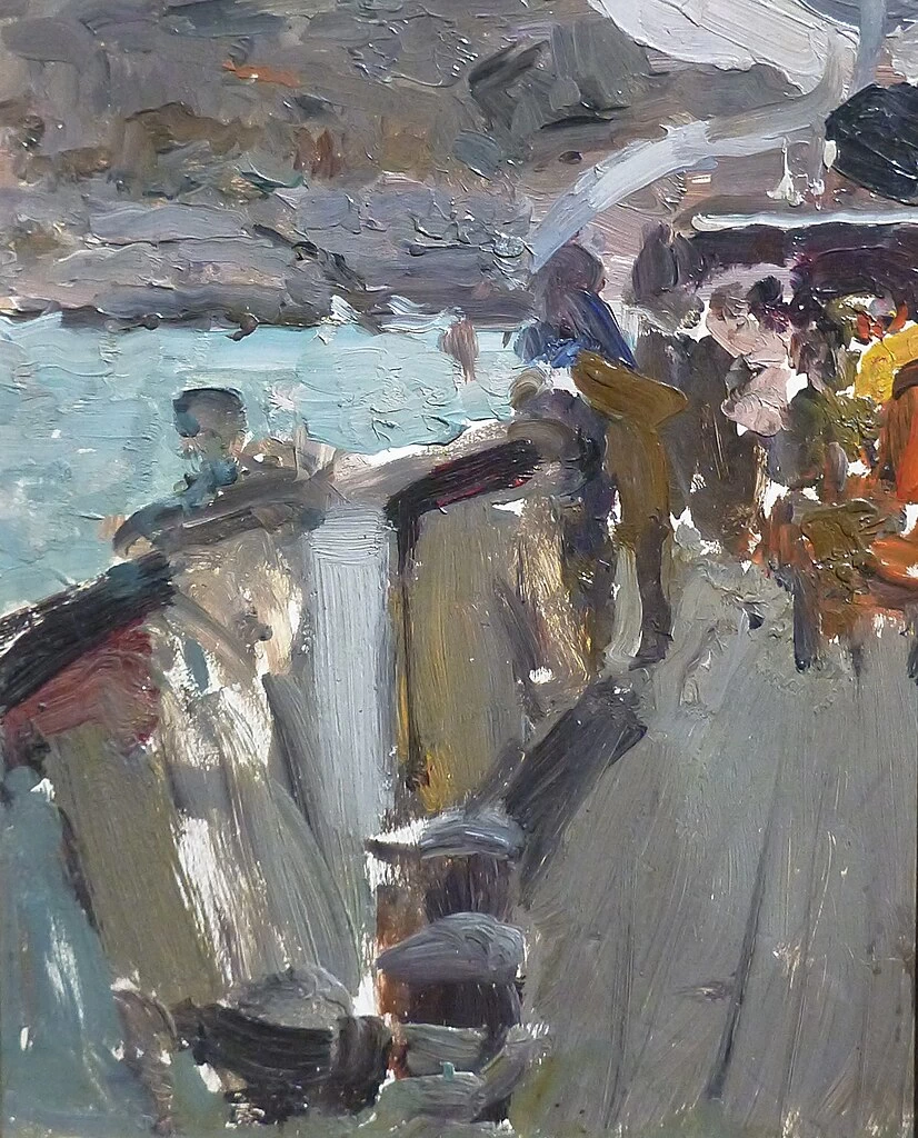 Konstantin Korovin - 120, Studio sul molo marittimo, 1910